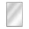 Head West Black Metal Medicine Cabinet with Beveled Mirror